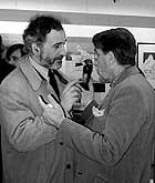 Valerio Adami a sinistra Davide Benati